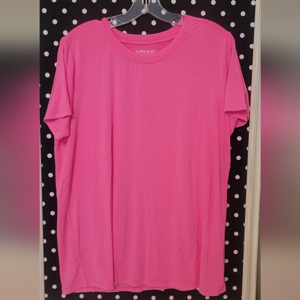 Torrid Pink Oversized Boxy Short Sleeve T-Shirt SIZE 14/16
